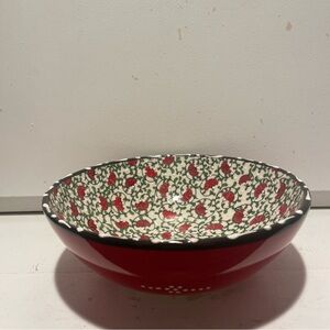 Nakkas Ceramic 8 In Bowl Hand Painted Made In Turkey